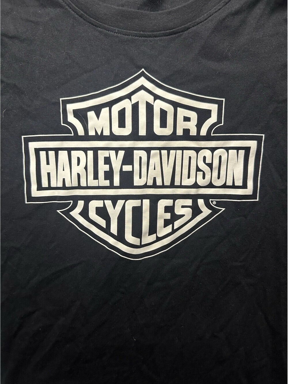Harley Davidson Black Bar Shield Logo T Shirt Men XL Biker Motorcycle
